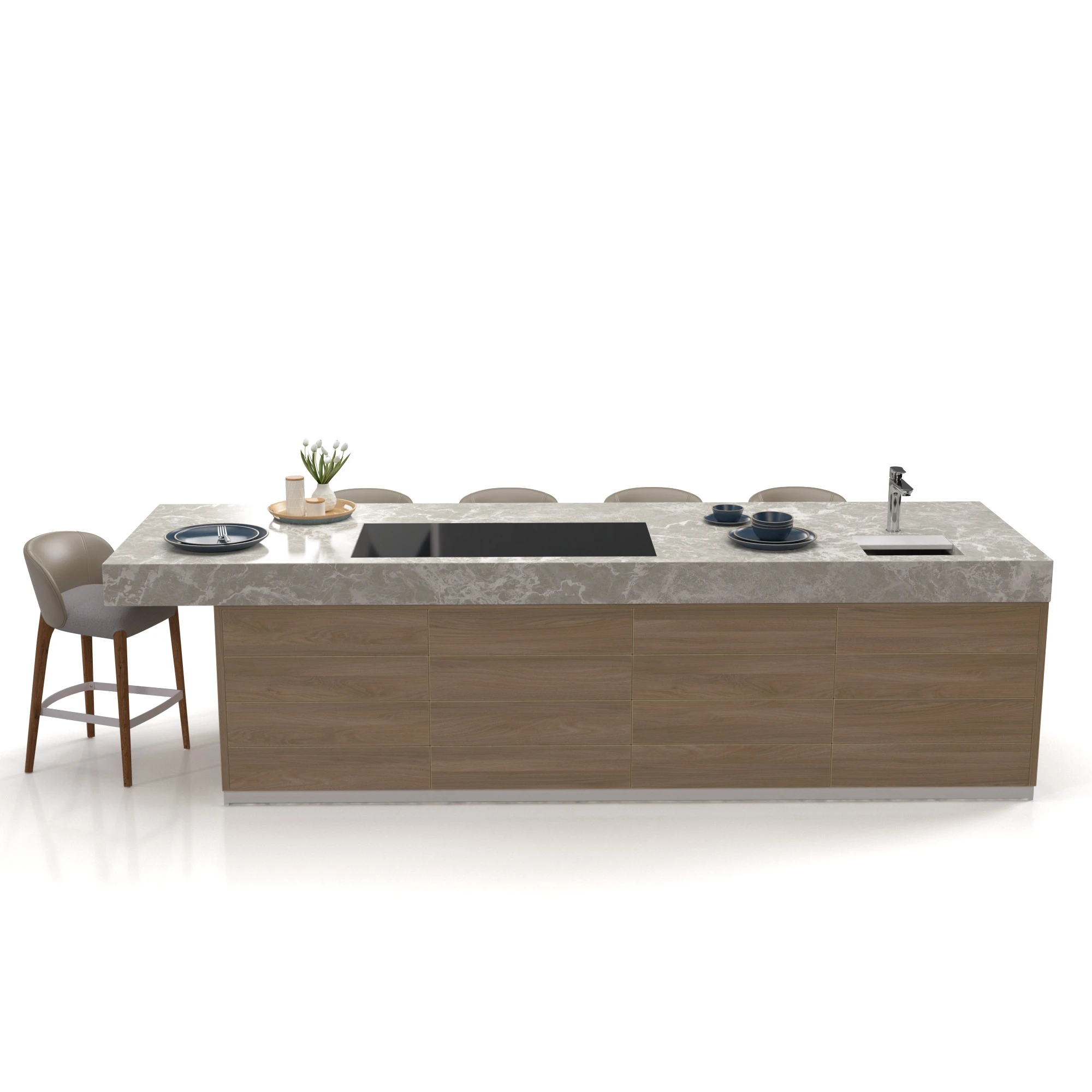 Kitchen Island Countertop 08 3D Model_06